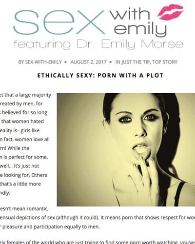 Sex With Emily; Ethically Sexy Porn