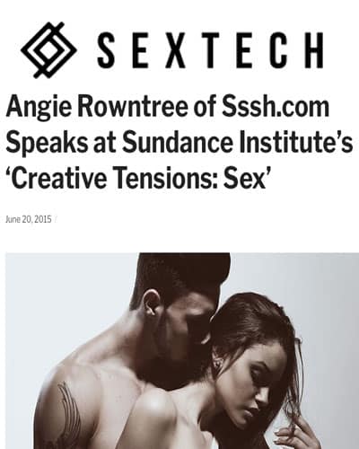 Angie Rowntree of Sssh.com Speaks at Sundance