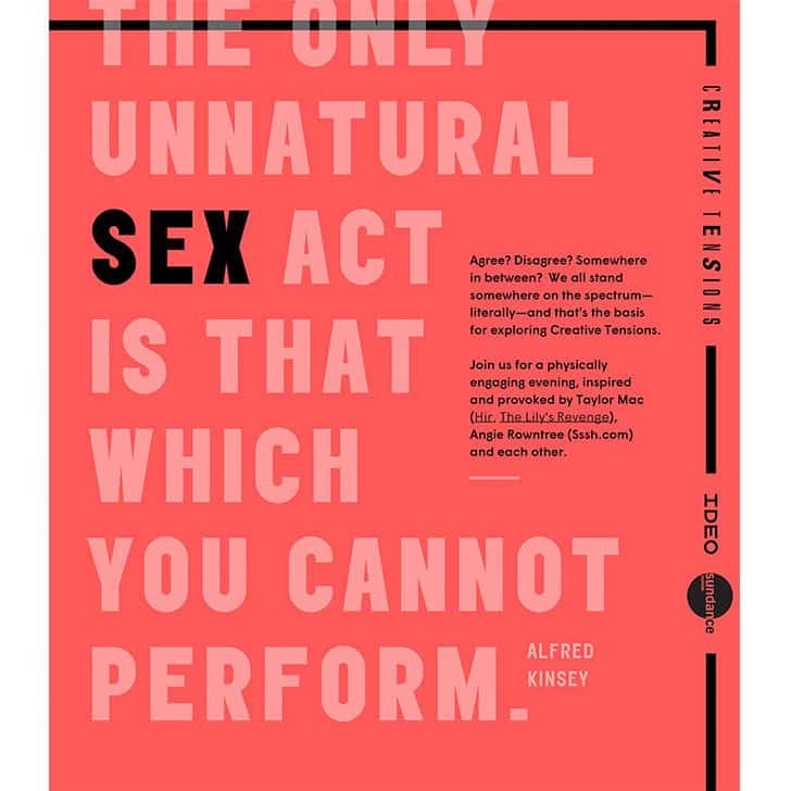 Sundance Creative Tensions Sex Poster